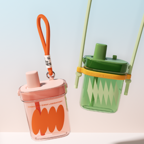 Square Cup in Coral