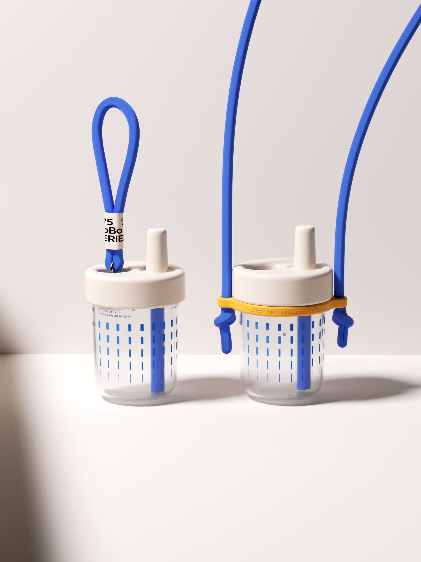 Bo Bo Straps (blue strap, yellow ring)