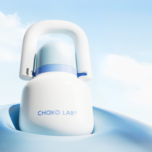 Hung Kettle in Icy Blue
