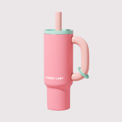 Bawang Ceramic Thermos cup in Raspberry