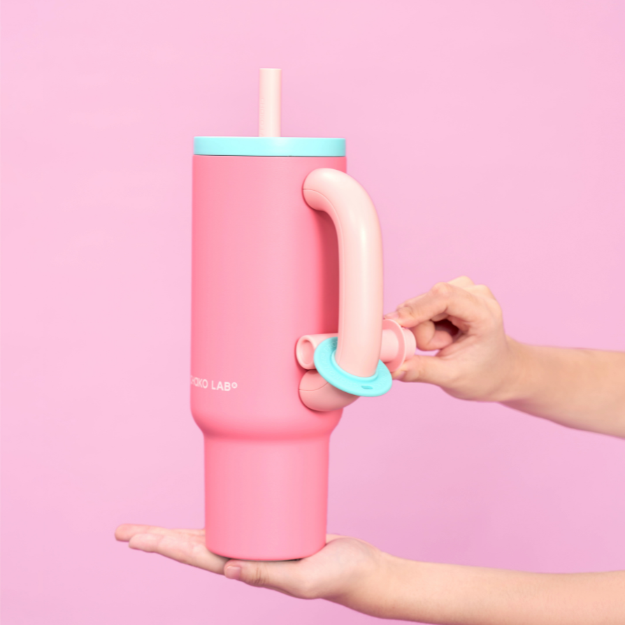 Bawang Ceramic Thermos cup in Raspberry