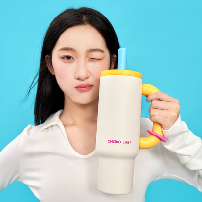Bawang Ceramic Thermos cup in Banana