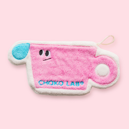 Hand Towel in Pink Mug Design