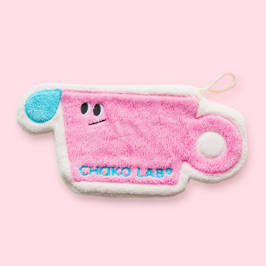 Hand Towel in Pink Mug Design