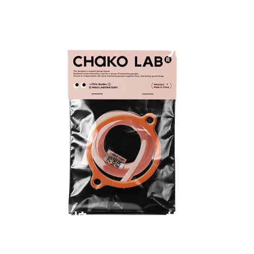 Bo Bo Straps (coral string, orange ring)