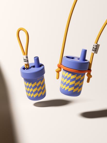 Bo Bo Straps (yellow strap, orange ring)