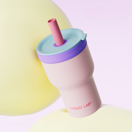 Chubby Tumbler Dual Layer in Peach