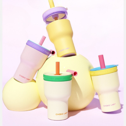 Chubby Tumbler Dual Layer in Peach