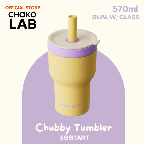 Chako Lab Chubby Tumbler Insulated Single Layer / Dual Layer with Glass Tumbler 570ml / 600ml