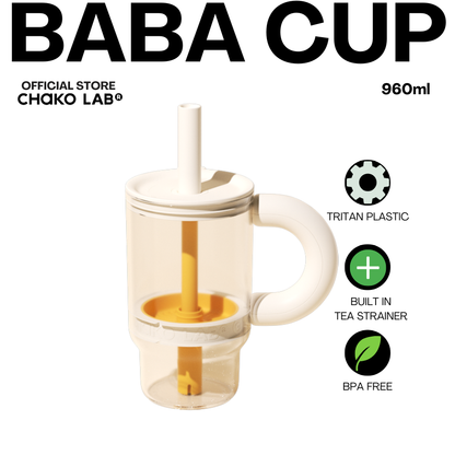 Chako Lab Baba Cup Tritan Tumbler in Cloud