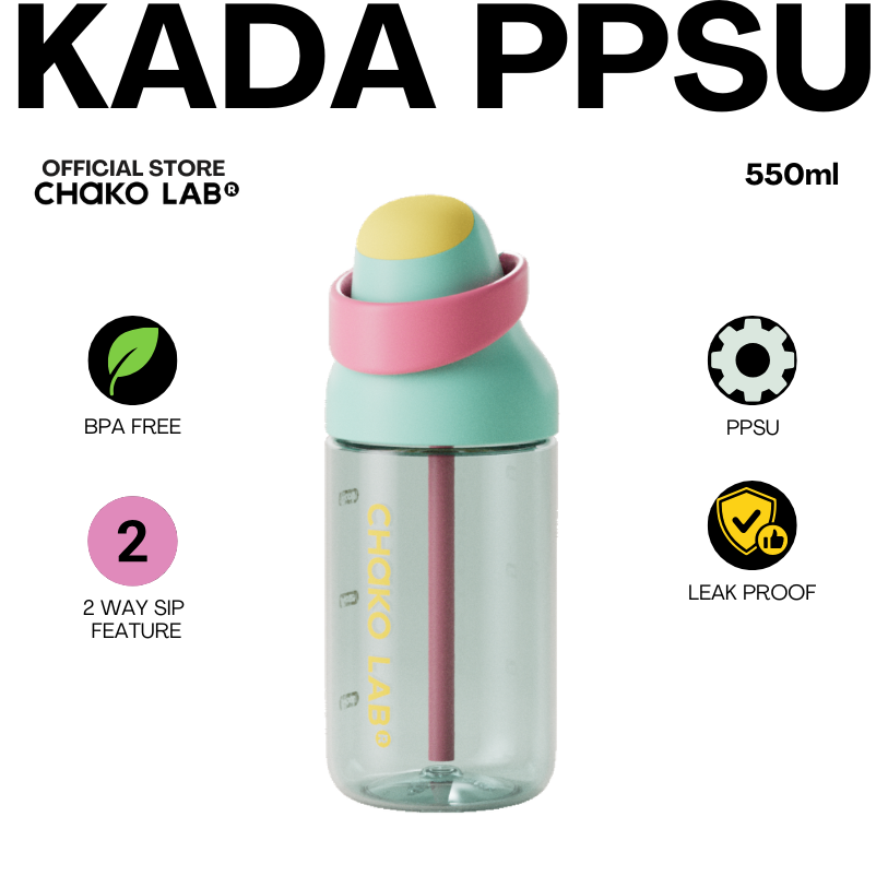 Chako Lab Kada Cup PPSU Bottle 700ml and 550ml
