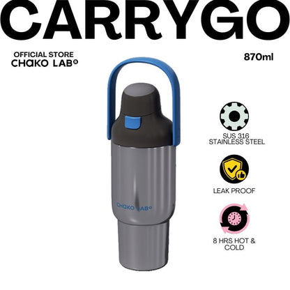 Chako Lab CarryGo 870ml Insulated Dual Sip Tumbler