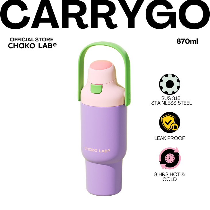 Chako Lab CarryGo 870ml Insulated Dual Sip Tumbler