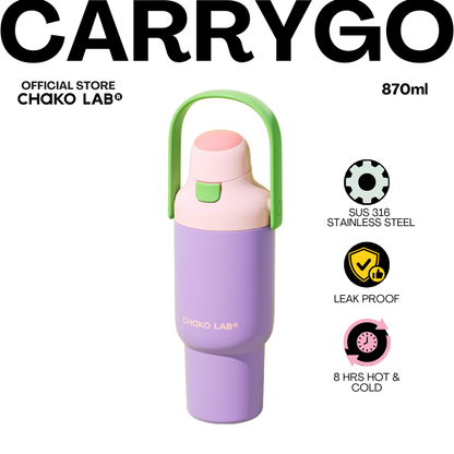 Chako Lab CarryGo 870ml Insulated Dual Sip Tumbler