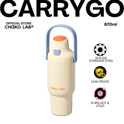 Chako Lab CarryGo 870ml Insulated Dual Sip Tumbler