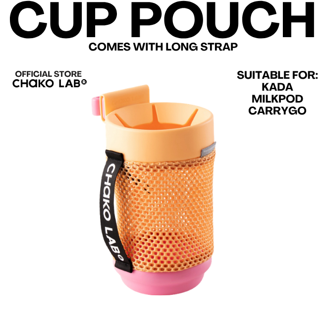 Chako Lab Cup Pouch fits Milk Pod Tumblers, KaDa Tritan, Stainless, Ceramic Stainless Tumblers, Carry Go tumblers