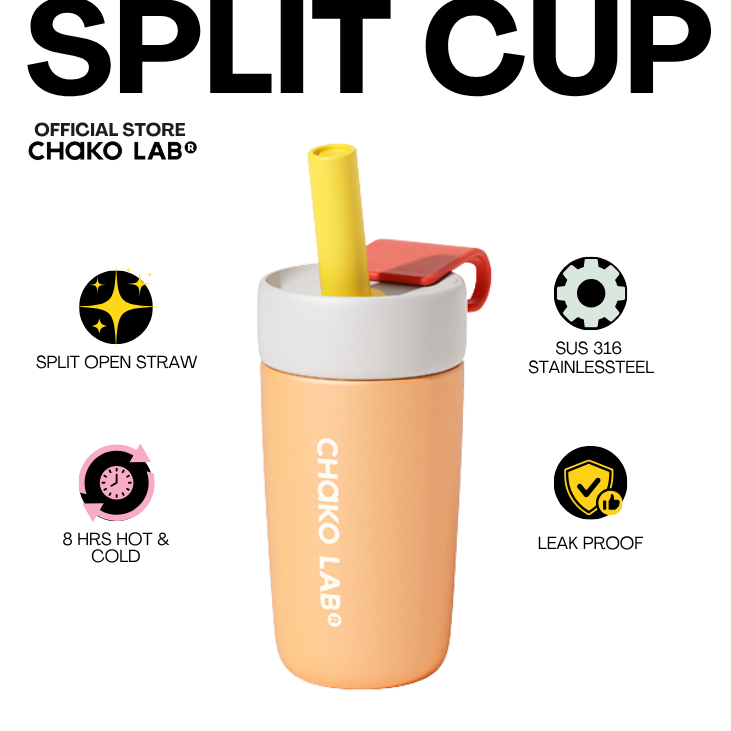 Chako Lab Split Cup 570ml Stainless SUS316 Insulated Tumbler with Straw
