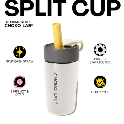 Chako Lab Split Cup 570ml Stainless SUS316 Insulated Tumbler with Straw