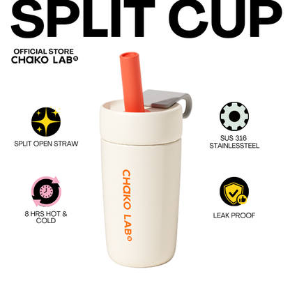 Chako Lab Split Cup 570ml Stainless SUS316 Insulated Tumbler with Straw