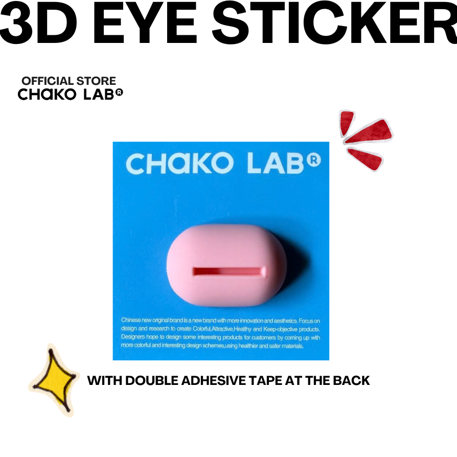 Chako Lab 3D Tumbler Sticker Mouth
